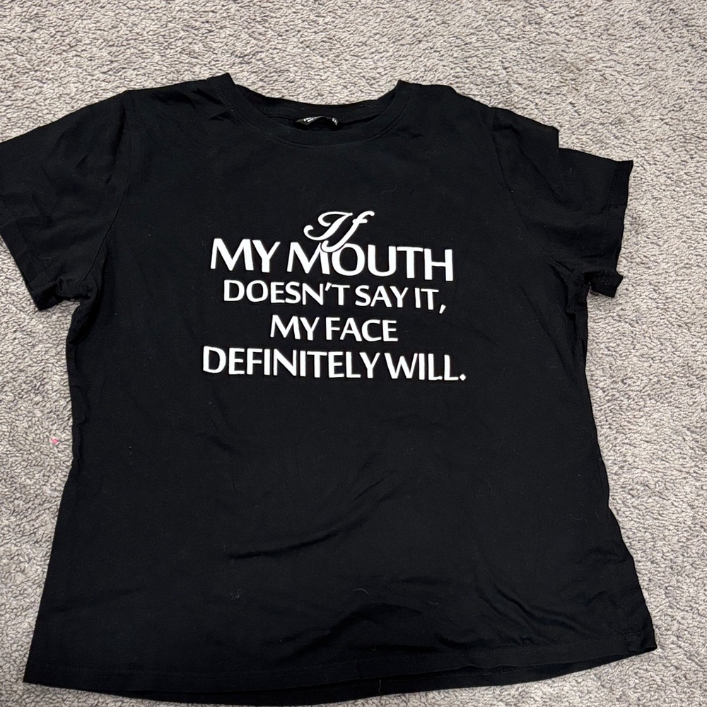 SHEIN Black Graphic Tee